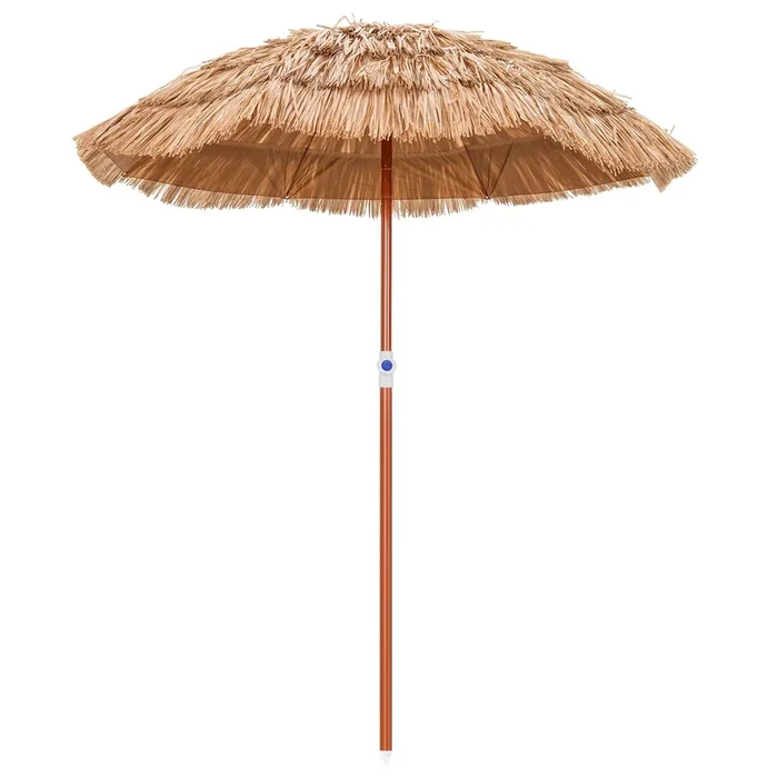 1.9 M Thatched Patio Umbrella – Outdoor Sunshade with Carrying Bag – Perfect Shade Solution for Patio or Garden