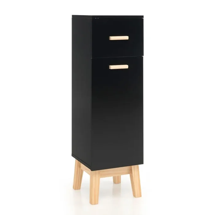1-Door Freestanding Bathroom Cabinet with Drawer-