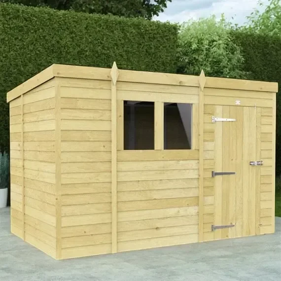 10×6 Flat Pack Pent Wooden Garden Shed Direct Dispatch