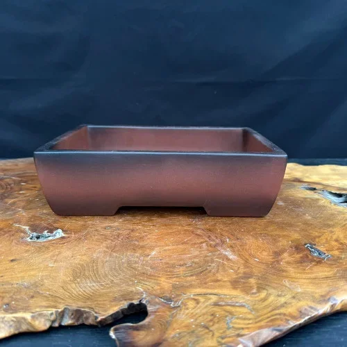 10″ Exhibition-Quality Rectangle Yixing Bonsai Pot (NEBG. 1111)