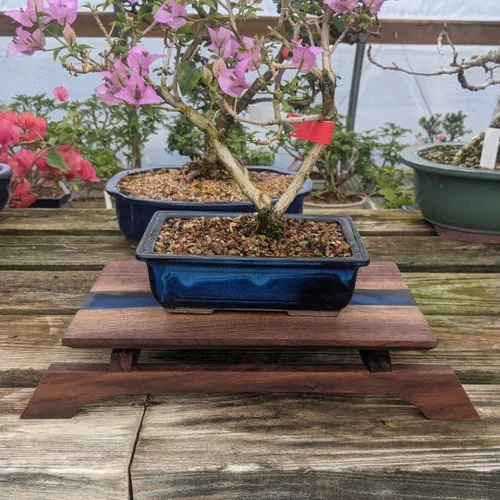 12″ Bonsai Display Table with River Effect (039a)