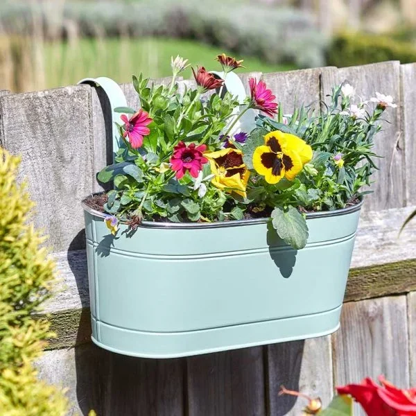 12in Double Fence & Balcony Hanging Planter