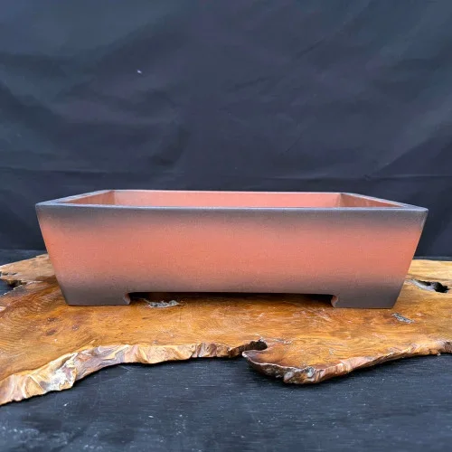 15″ Unglazed Rectangle Yixing Bonsai Pot – Handmade (NEBG. 810)