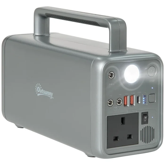 230.4Wh Portable Power Station with LiFePO4 Battery – Pure Sine-Wave AC/DC/USB/PD/Car Charging Ports – Ideal for Camping, Emergency Backup, and Travel
