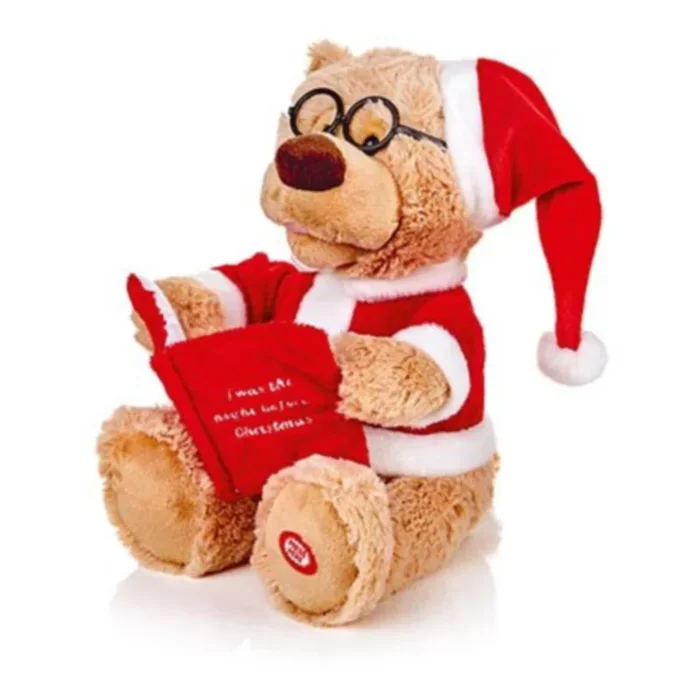 24cm Story Telling Animated Christmas Bear with Music & Animation