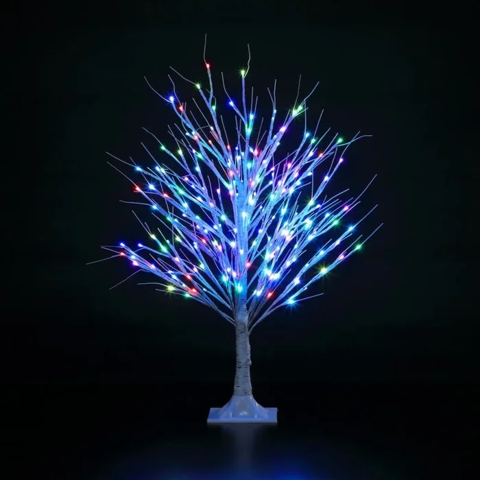 3 Foot Colour Changeable with Remote Control Birch Twig Tree – 90cm 200 LEDs