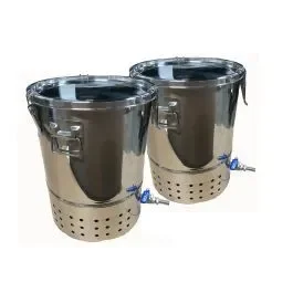 30L Double Deluxe Stainless Steel Bokashi Composter