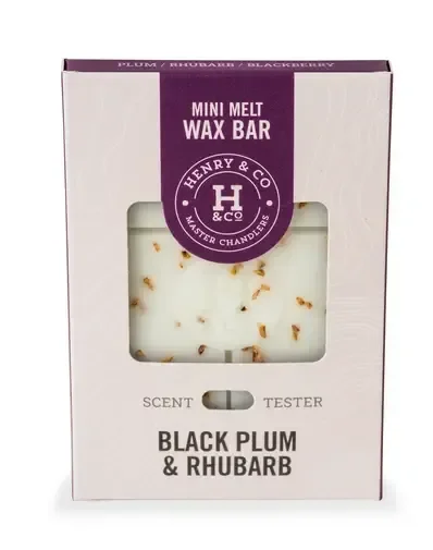 35g Mini Wax Melt Bar black Plum & Rhubarb