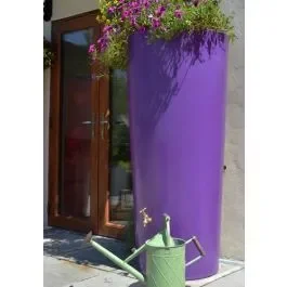 380L Garden Planter Water Butt Purple with Tap Kit & Diverter