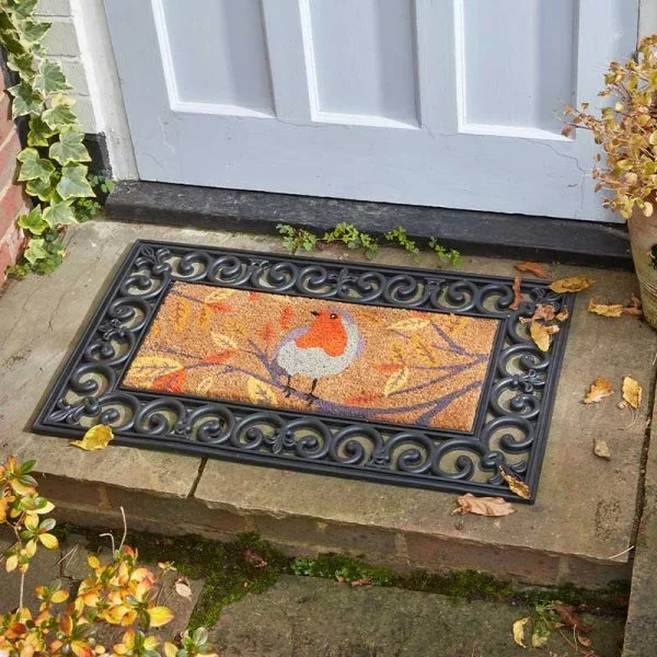 53cm Autumn Robin Doormat Mix-n-Mats – Caravan / Shed