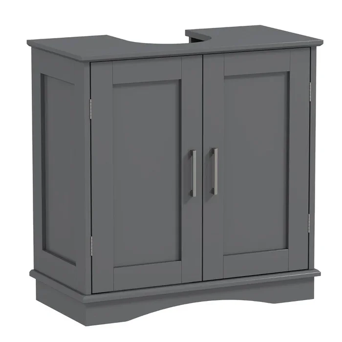 60 cm Pedestal Sink Bathroom Vanity Cabinet with Adjustable Shelf-