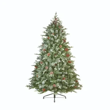 7.5ft / 230cm Frosty Dorchester Pine Unlit Christmas Tree