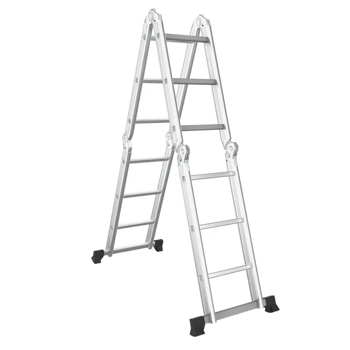 7-in-1 Folding Multi-Purpose Ladder – Versatile Extension Aluminum Build – Ideal for Home Repair and DIY Projects
