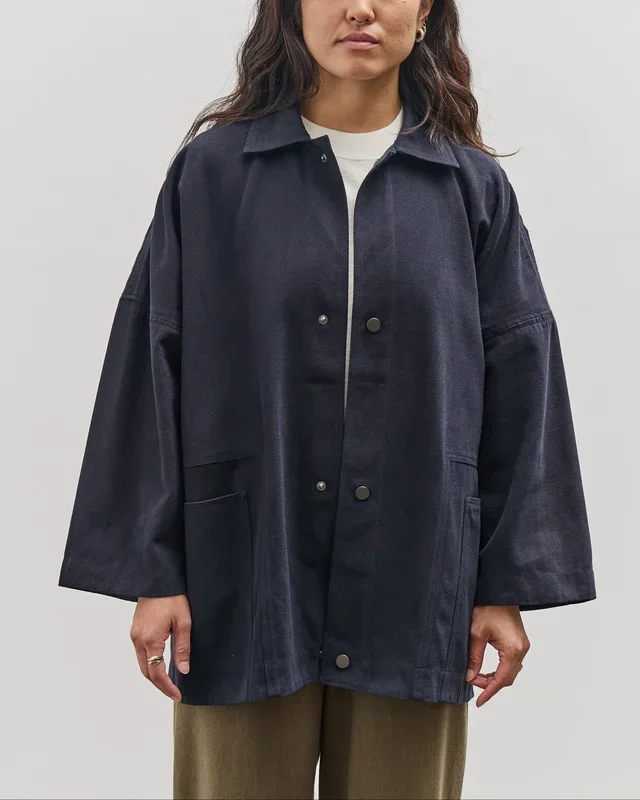 7115 by Szeki Pockets Short Coat, Navy