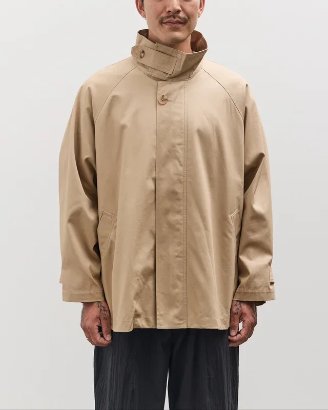 7115 by Szeki Unisex Short Spring Trench, Tan Beige