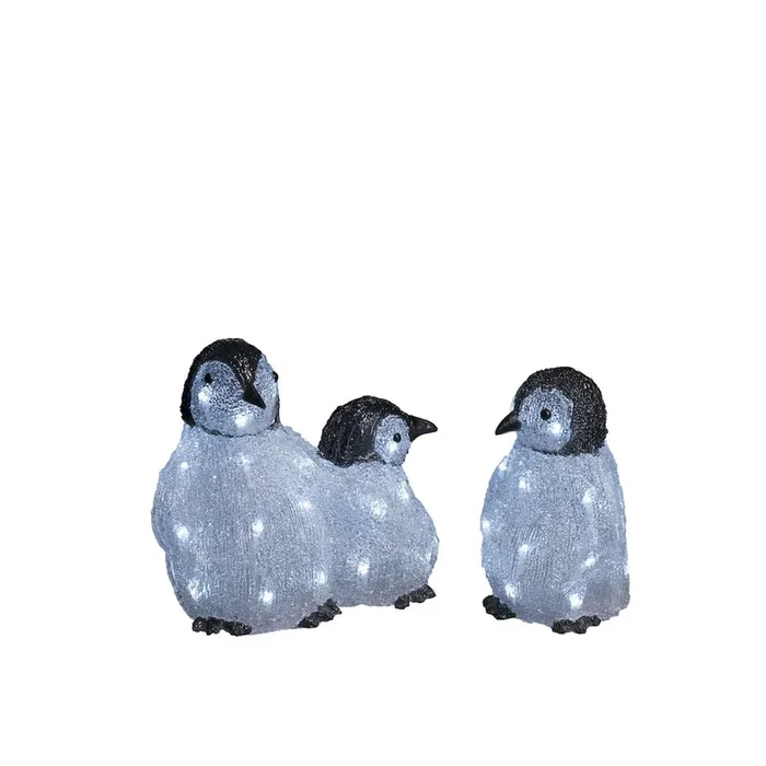 Acrylic Penguin Family LED