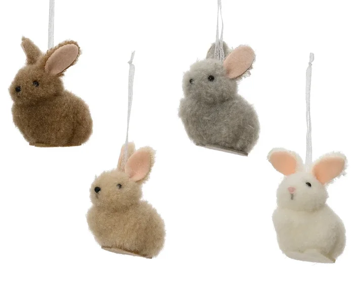 Adorable Teddy Easter Bunny Bauble