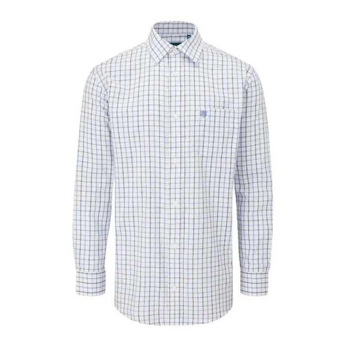 Alan Paine Ilkley Men’s Shirt Purple & Blue Check