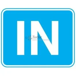 Aluminium Traffic Control Sign 600x450mm, IN