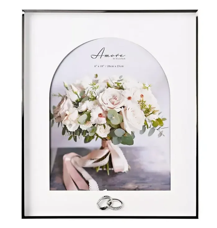 Amore Box Arch Photo Frame With Rings 8″ x 10″