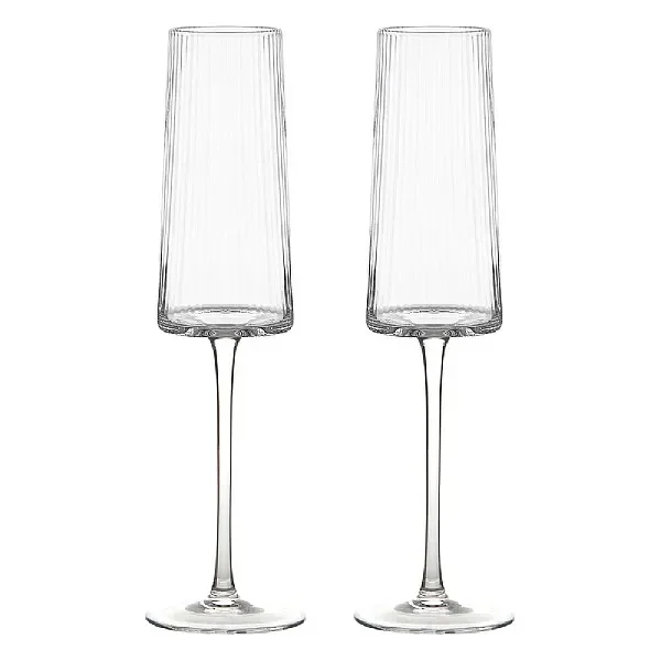 Anton Studio Designs Empire Champagne Flutes – Set of 2