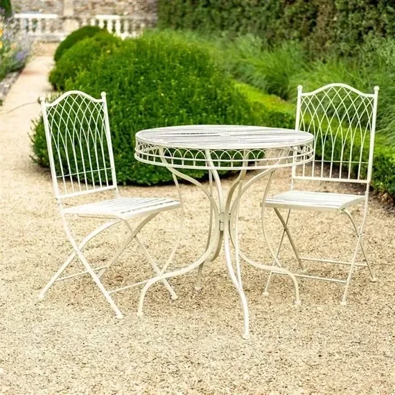 Ascalon Hampton Cream Outdoor Garden Furniture Bistro Set (1004)