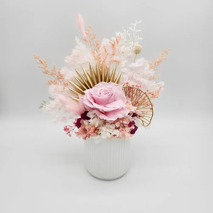 Baby Dried Flower Arrangements – Pink – Sydney Only