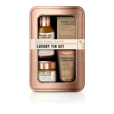 Baylis & Harding The Fuzzy Duck Bergamot, Hemp & Sandalwood Men’s Luxury Grooming Tin Set