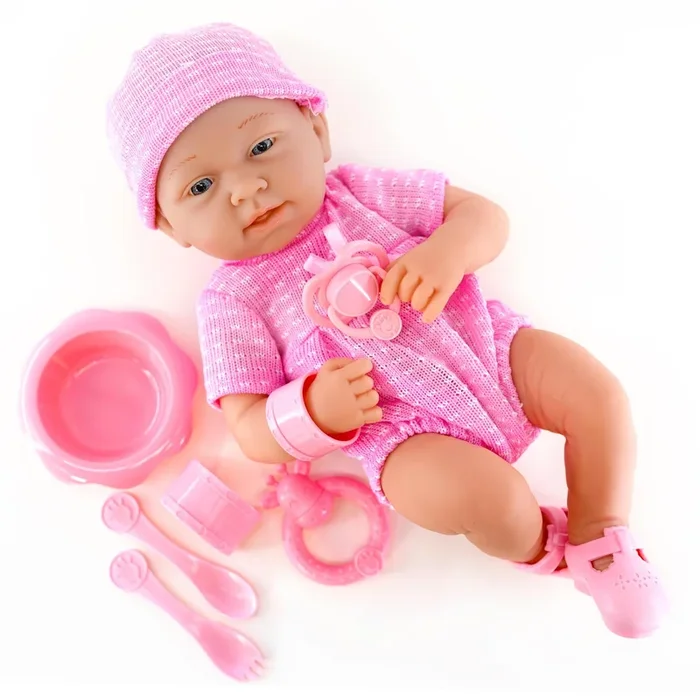 BiBi Doll Newborn Girl & Accessories (35 cm / 14″)
