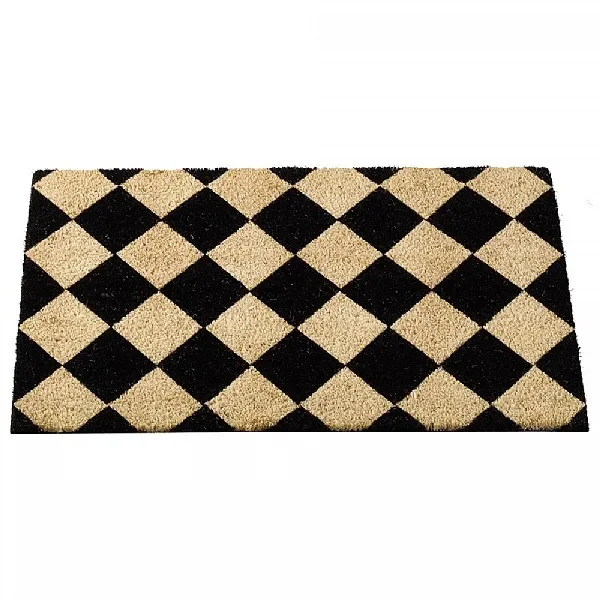 Black & White Coir Mat – 75 x 45cm