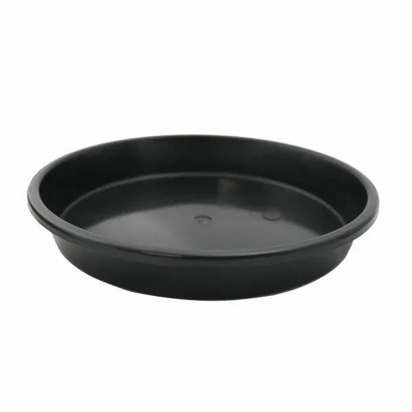 Black Plastic Saucer 40cm/16″