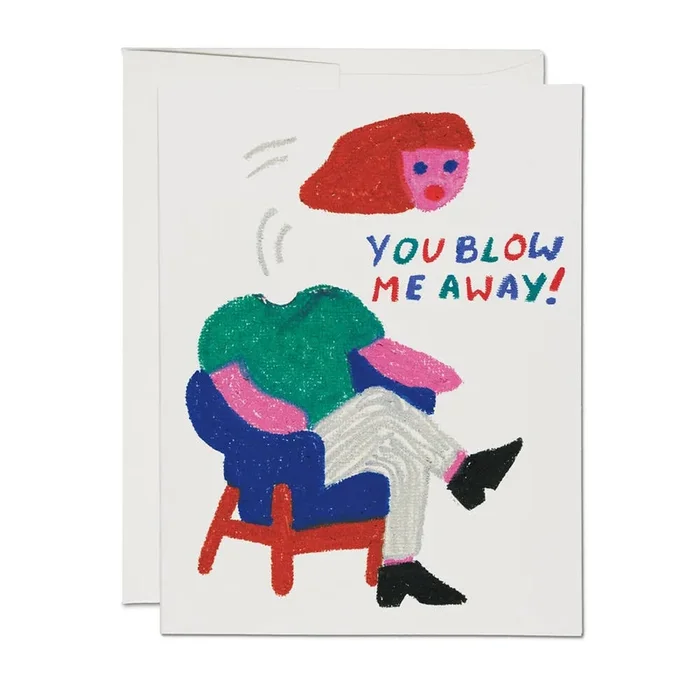 blown away blank card