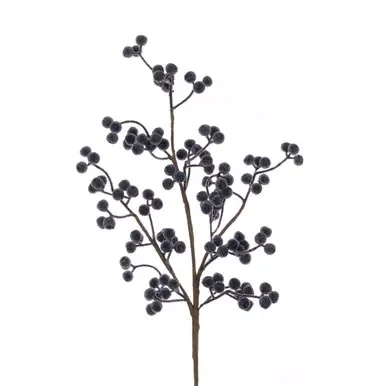 Blue Frosted Berry Spray – 69cm