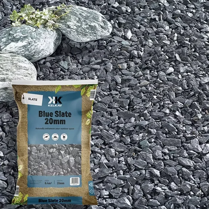 Blue Slate Chippings 20mm LG