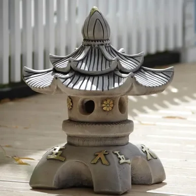 Border Stoneware Double Top Pagoda