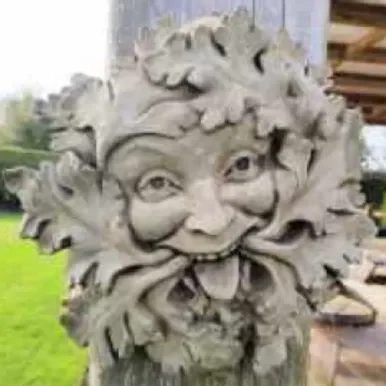 Border Stoneware Green Man Plaque