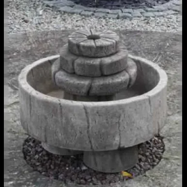 Border Stoneware Mill Wheel Self-contained Water Feature