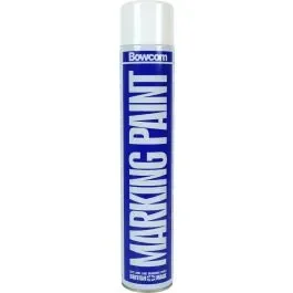 Bowcom Line Marking Paint – White, 750ml can