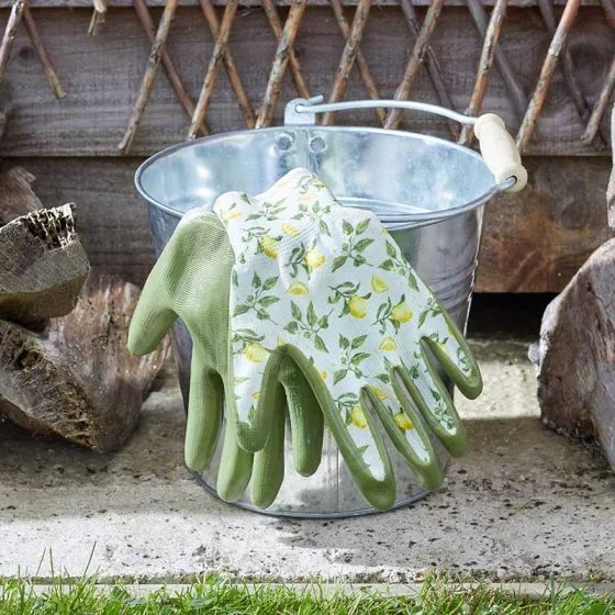 Briers Sicilian Lemon Seed & Weed Gardening Gloves Medium 8