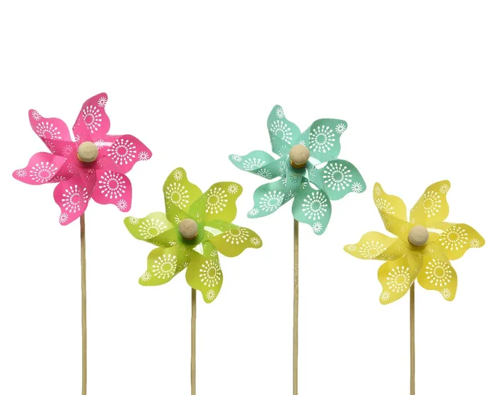 Brightly Coloured Plastic Windmill – 28cm
