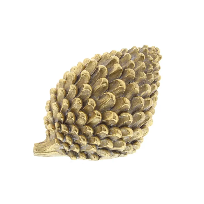 Ceramic Gold Pinecone Tabletop Decoration – 16cm
