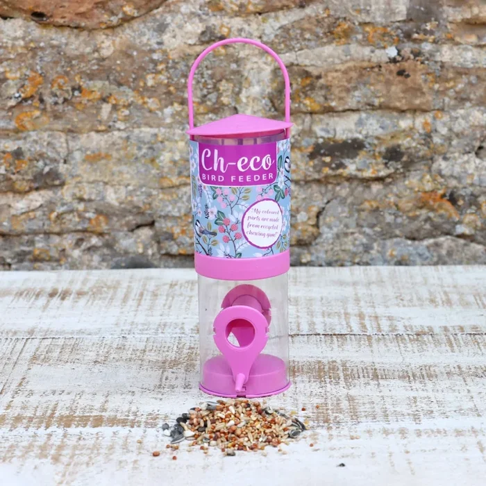 Ch-Eco Recycled Bird Feeder Pink