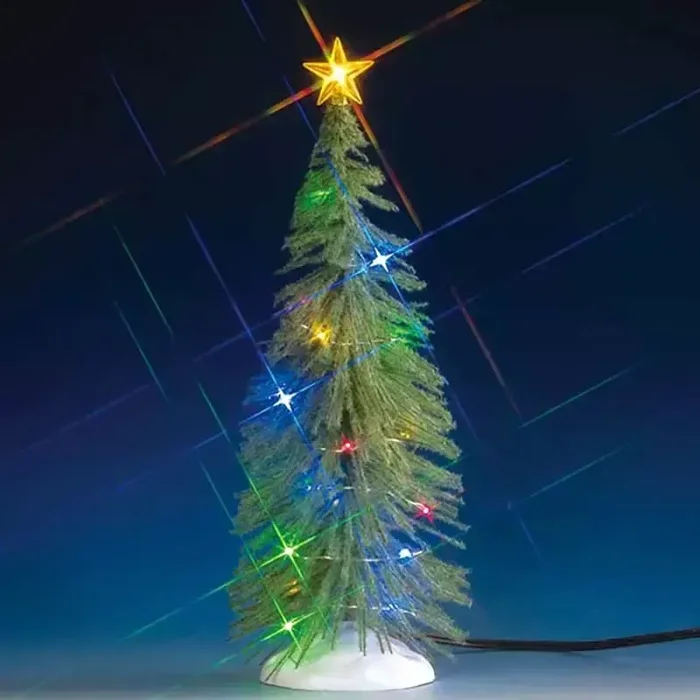 CHASING MULTI LIGHT SPRUCE TREE, LARGE, B/O (4.5V)