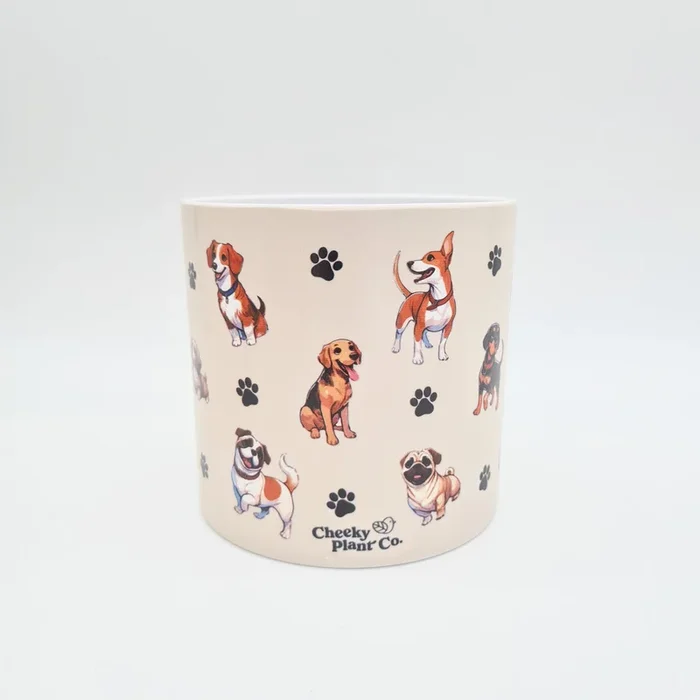 Cheeky Dogs – Cheeky Plant Co. Pot -12.5cmD x 12cmH