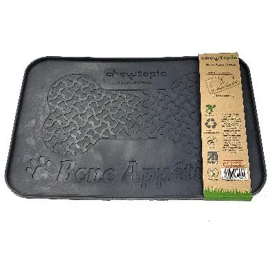 Chewtopia Bone Appetit Mat Grey