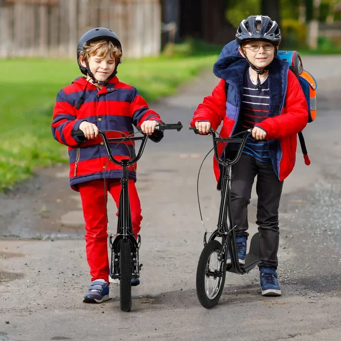 Children’s Urban Scooter with Dual Hand Brakes and Adjustable Handlebar-Black
