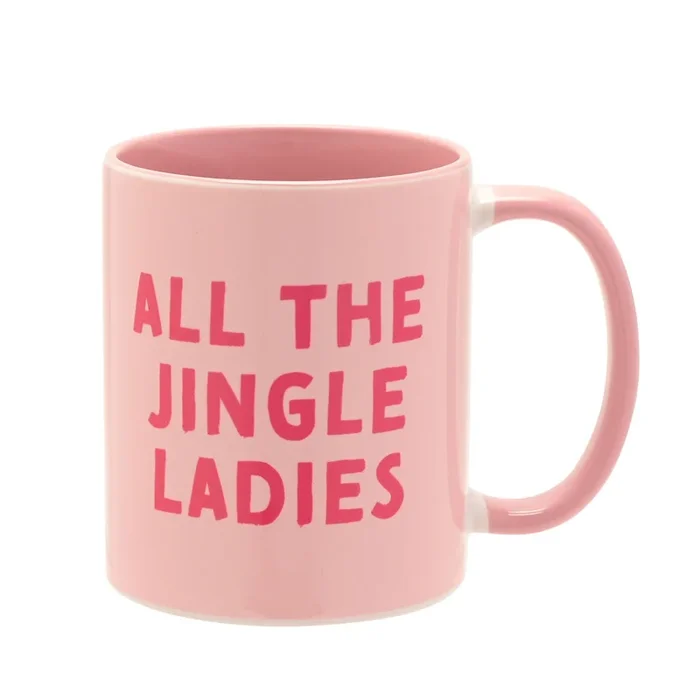 Christmas All The Jingle Ladies Pink Handled Mug