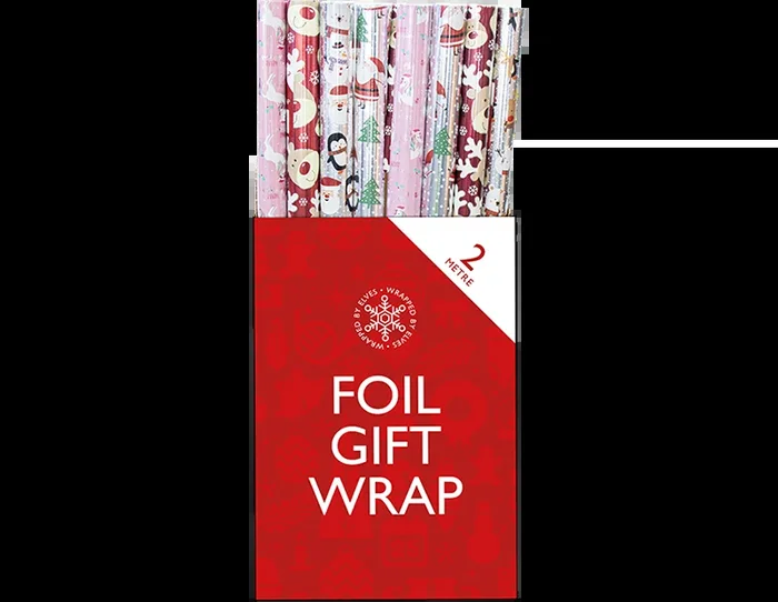 Christmas Character Foil Wrapping Paper Cute Design – 2m