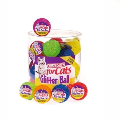 Classic Glitter Ball Cat Toy 40mm