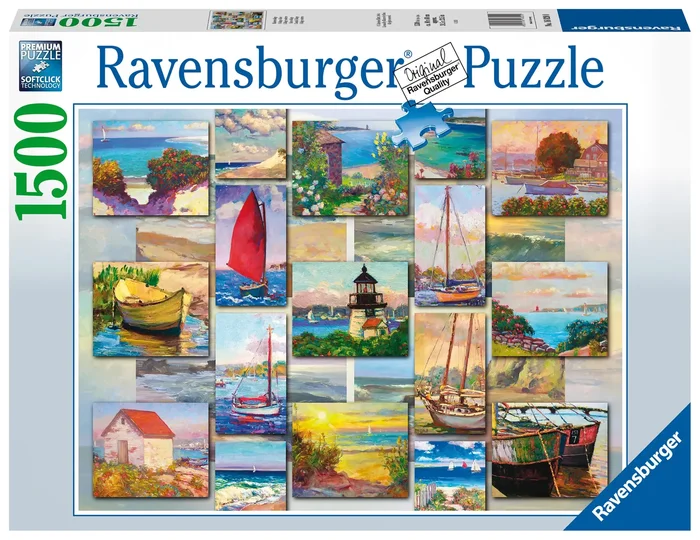 Coastal Collage, 1500 Piece Jigsaw Puzzle
